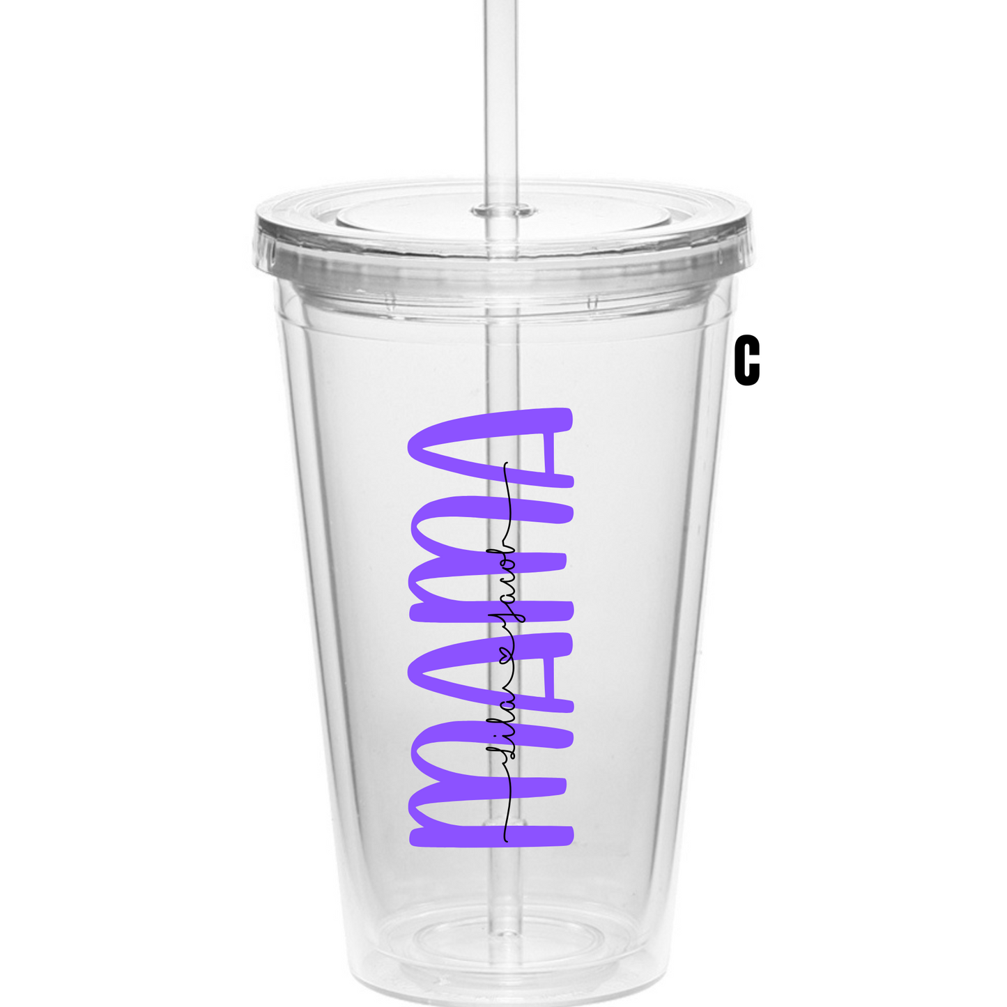 Mom Clear Tumbler