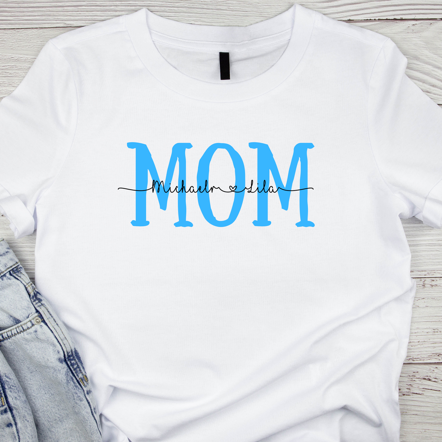 Mom with Names  Shirt
