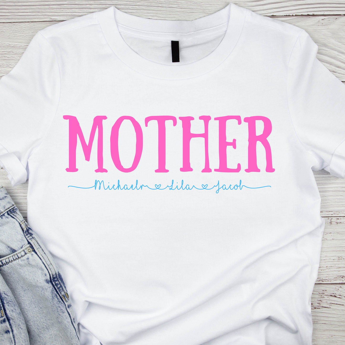 Mother with Names  Shirt